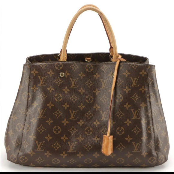 Louis Vuitton Montaigne GM Two Way Tote with Vachetta Leather - Picture 1 of 6